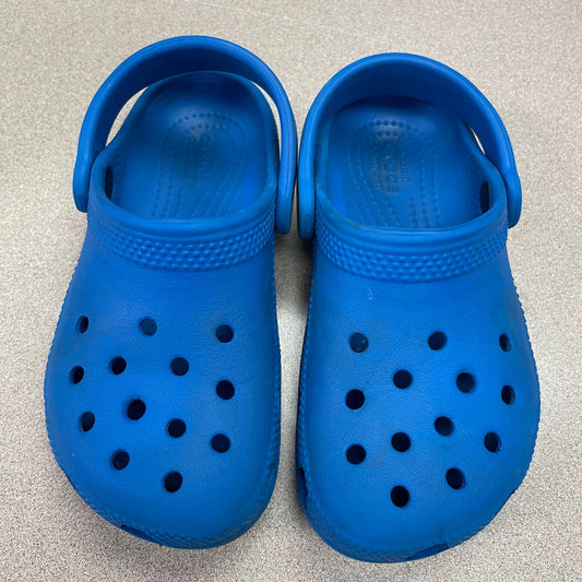 Blue Crocs Sandals Clogs, 10T