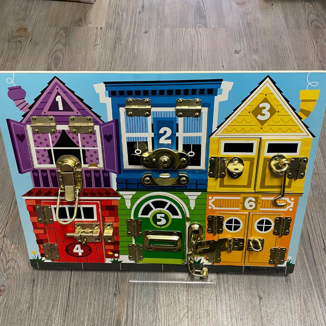 Multi Colour M&D Latches  Board, Pre-owned