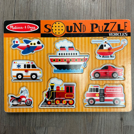 Multi Colour M&D Sound Puzzle Vehicles, Pre-owned