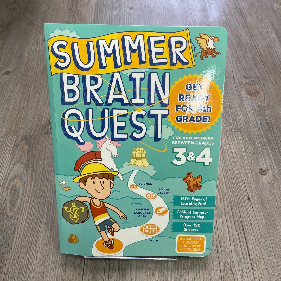 Multi Colour  Summer Brain Quest 3&4, Pre-owned