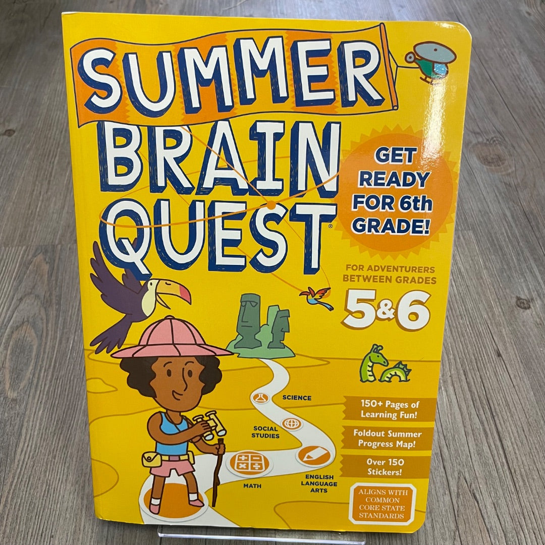 Multi Colour  Summer Brain Quest 5&6, Pre-owned