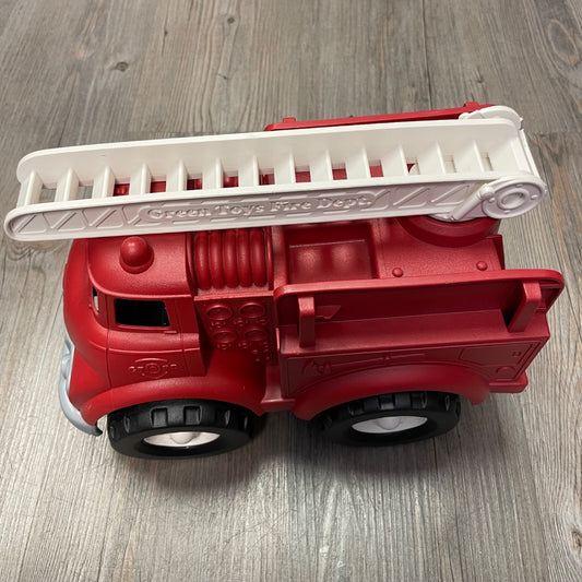 Red Green Toys Fire Truck, 10 inch