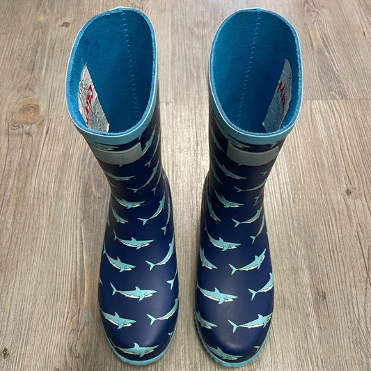 Blue Shark Hatley Rain Boots, 1Y