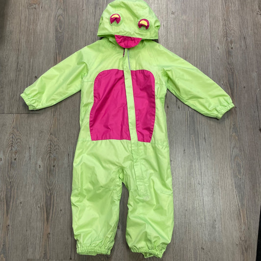 Lime, Pink Columbia Rain Suit, 18-24M