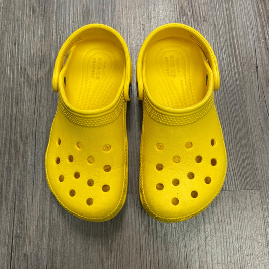 Yellow Crocs Sandals Clog, 12Y