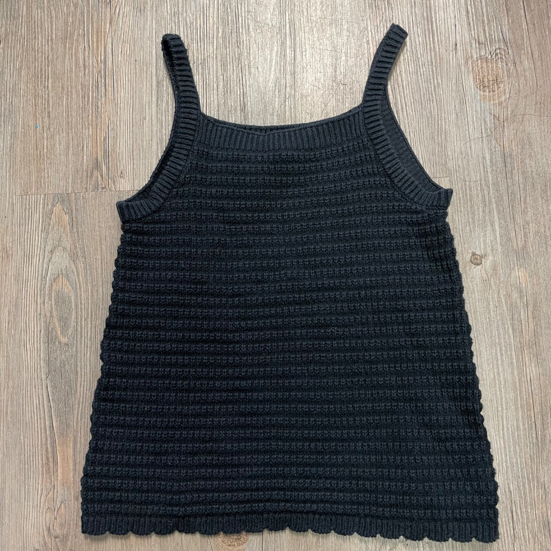 Black Happily Grey Knit Tank Top, 10-12Y