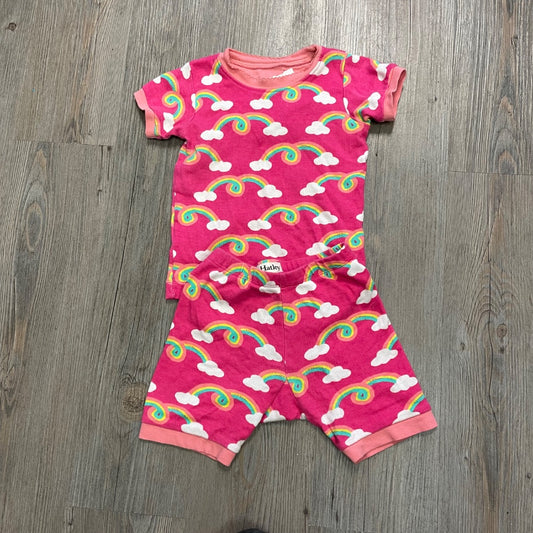 Pink, Rainbow Hatley 2PC PJ Set, 3Y