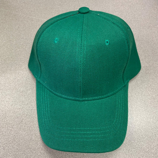 Green  Baseball Cap Velcro Strap, One Size