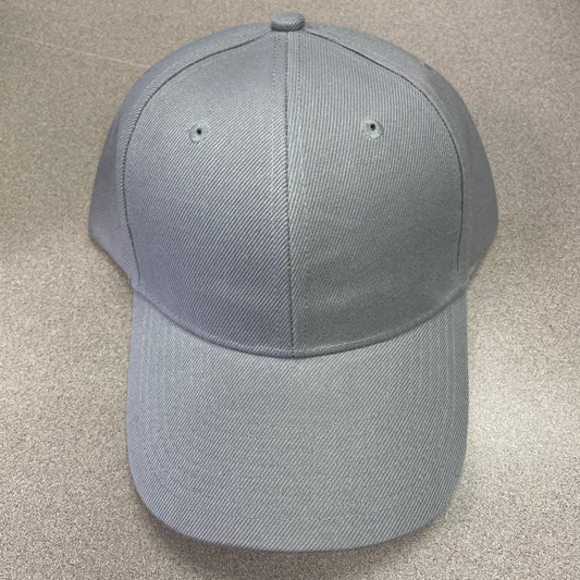 Light Grey  Baseball Cap Velcro Strap, One Size