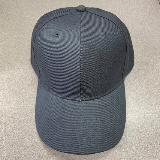 Grey  Baseball Cap Velcro Strap, One Size