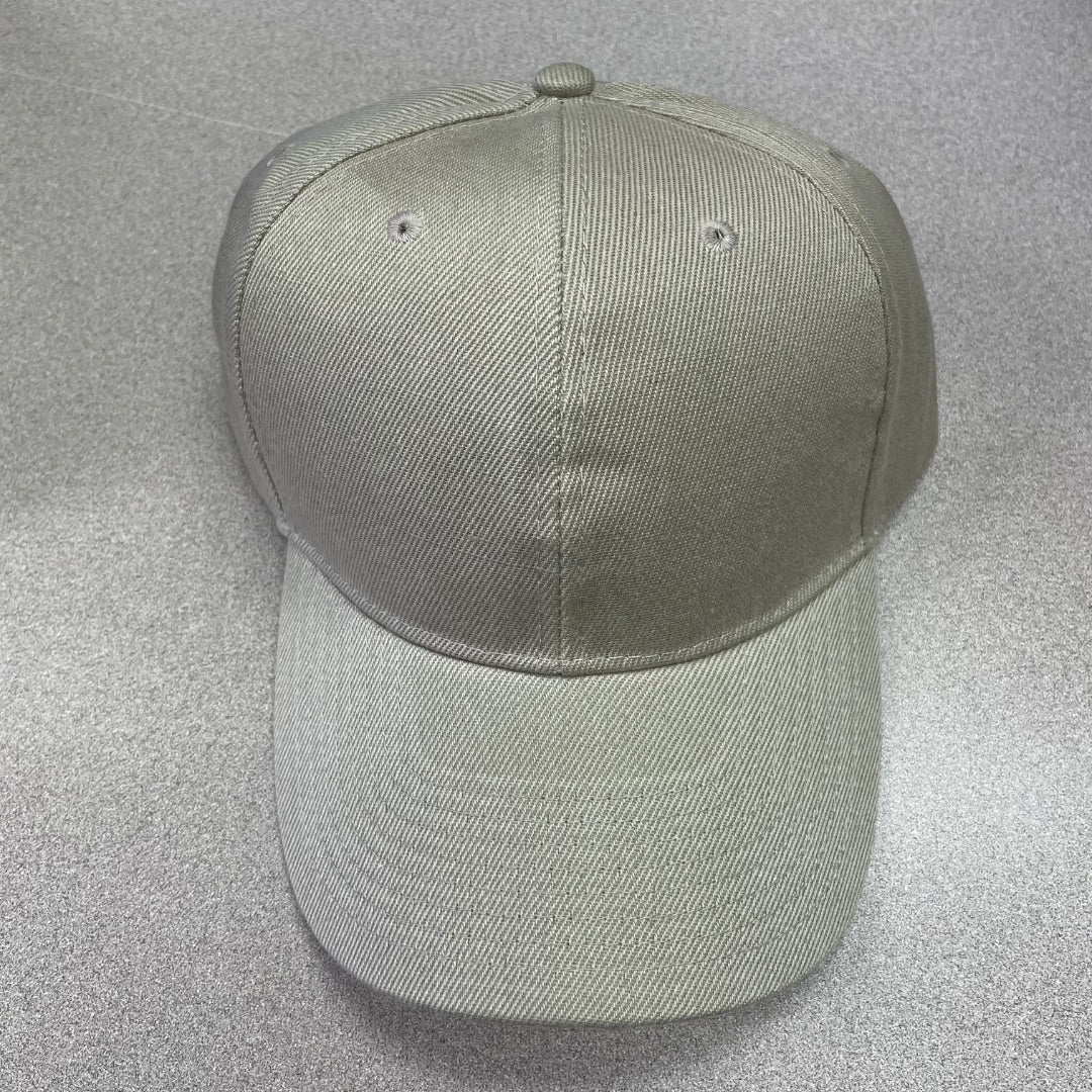 Tan  Baseball Cap Velcro Strap, One Size