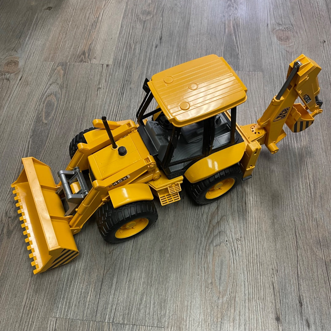 Yellow Bruder Bachoe Loader JCB4CX, Pre-owned