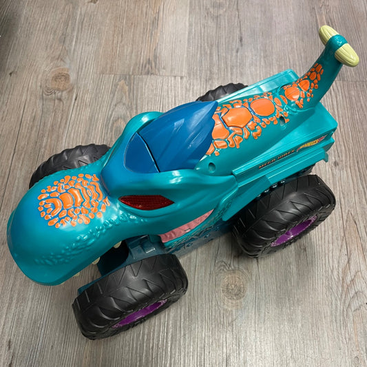 Green HotWheels Mega Wrex Dinosaur, Pre-owned