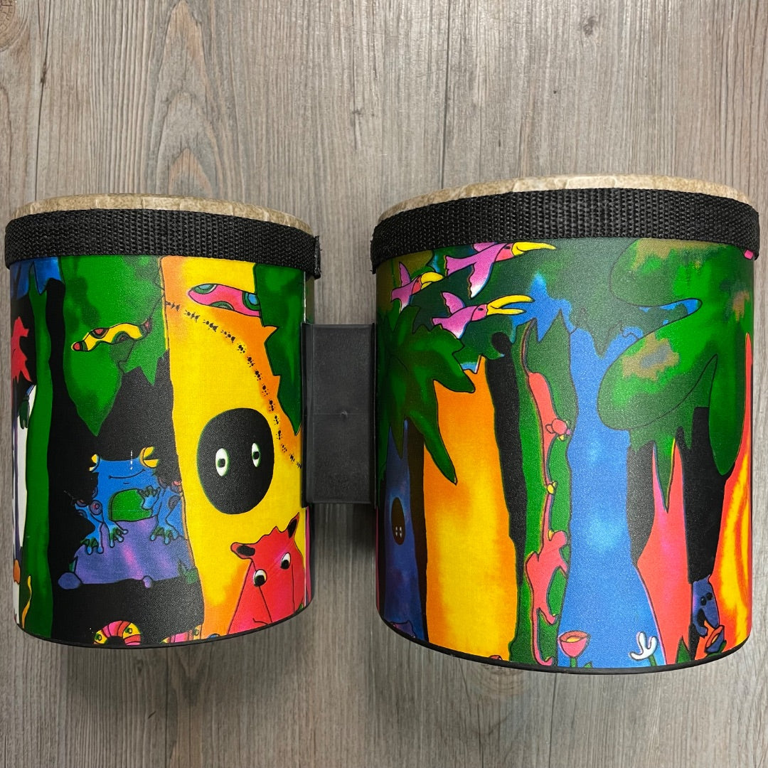 Multi Colour Remo Kids Percussion Bongo, Pre-owned