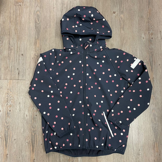 Navy Polka Dot H&M Rain Jacket, 10Y