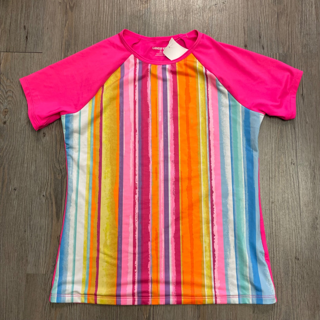 Multi Colour Lands End SSL Rashguard, 14-16Y