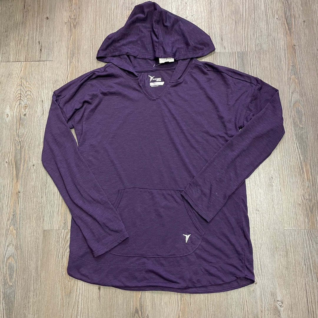 Purple Old Navy Pullover Active Hoodie, 10-12Y
