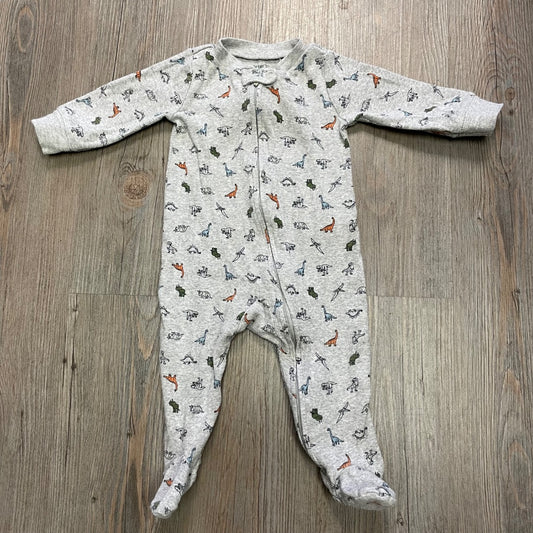 Dino Print Carters PJ Onesie, 9M
