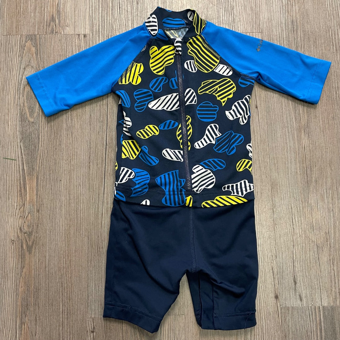 Navy Columbia Bathing Suit Onepiece, 2Y