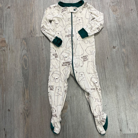Tan Childrens Place PJ Onesie, 6-9M