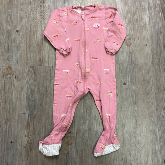 Dustyrose Pekkle PJ Onesie, 18M