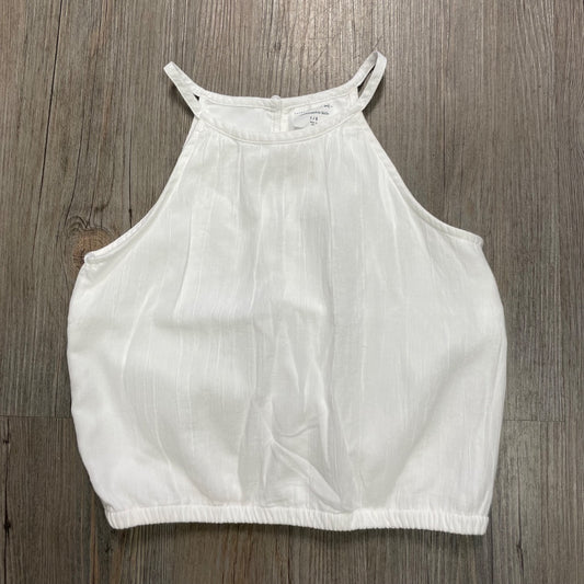 White Abercrombie Tank Top, 7-8Y