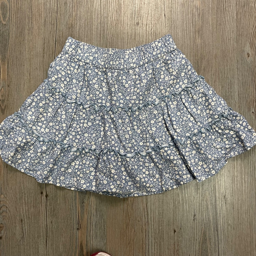 Floral Blue Abercrombie Skort, 7-8Y
