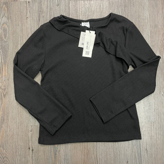 Black Zara NEW LS Knit Top, 10Y
