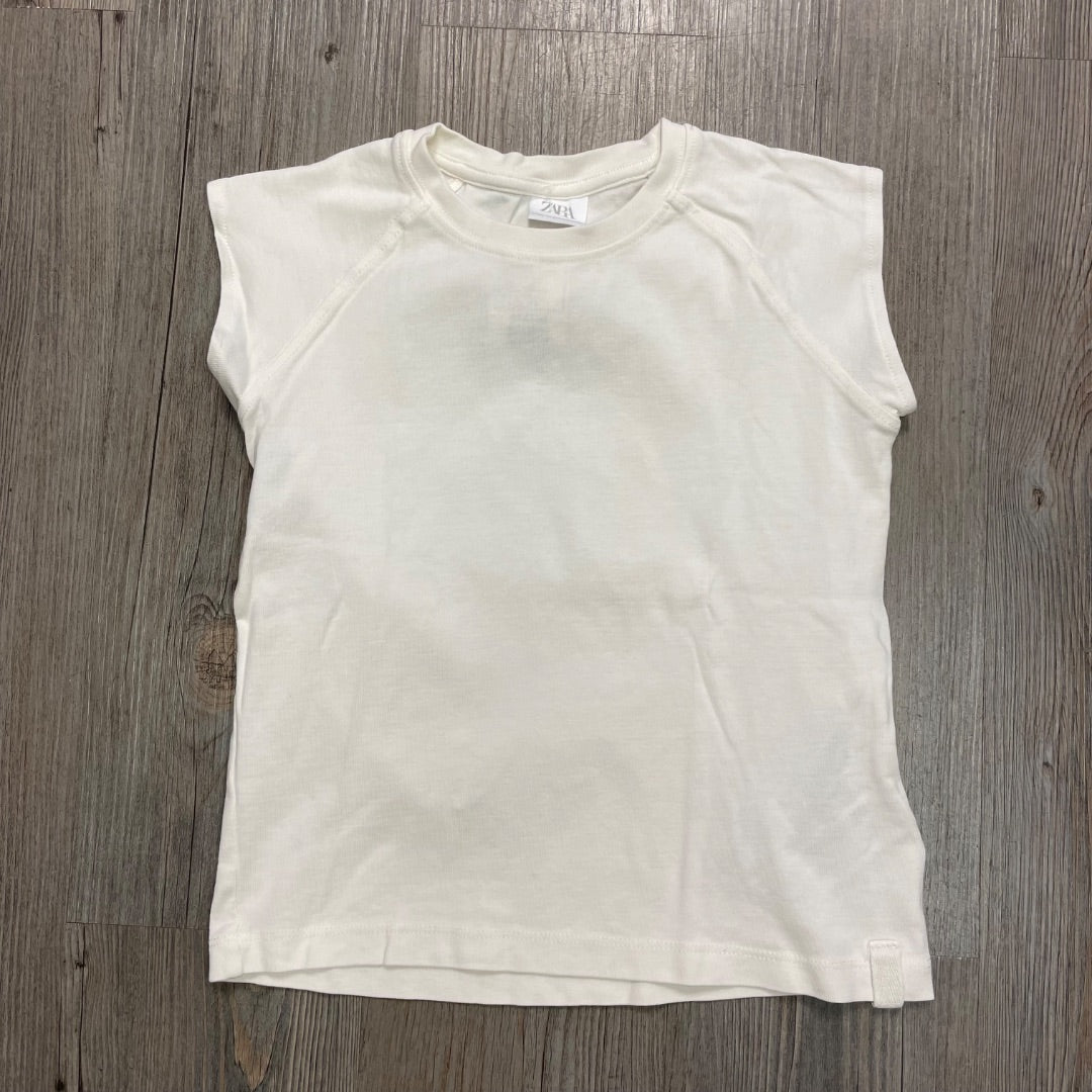 Off White Zara Capped Sleeve Tee, 9-10Y