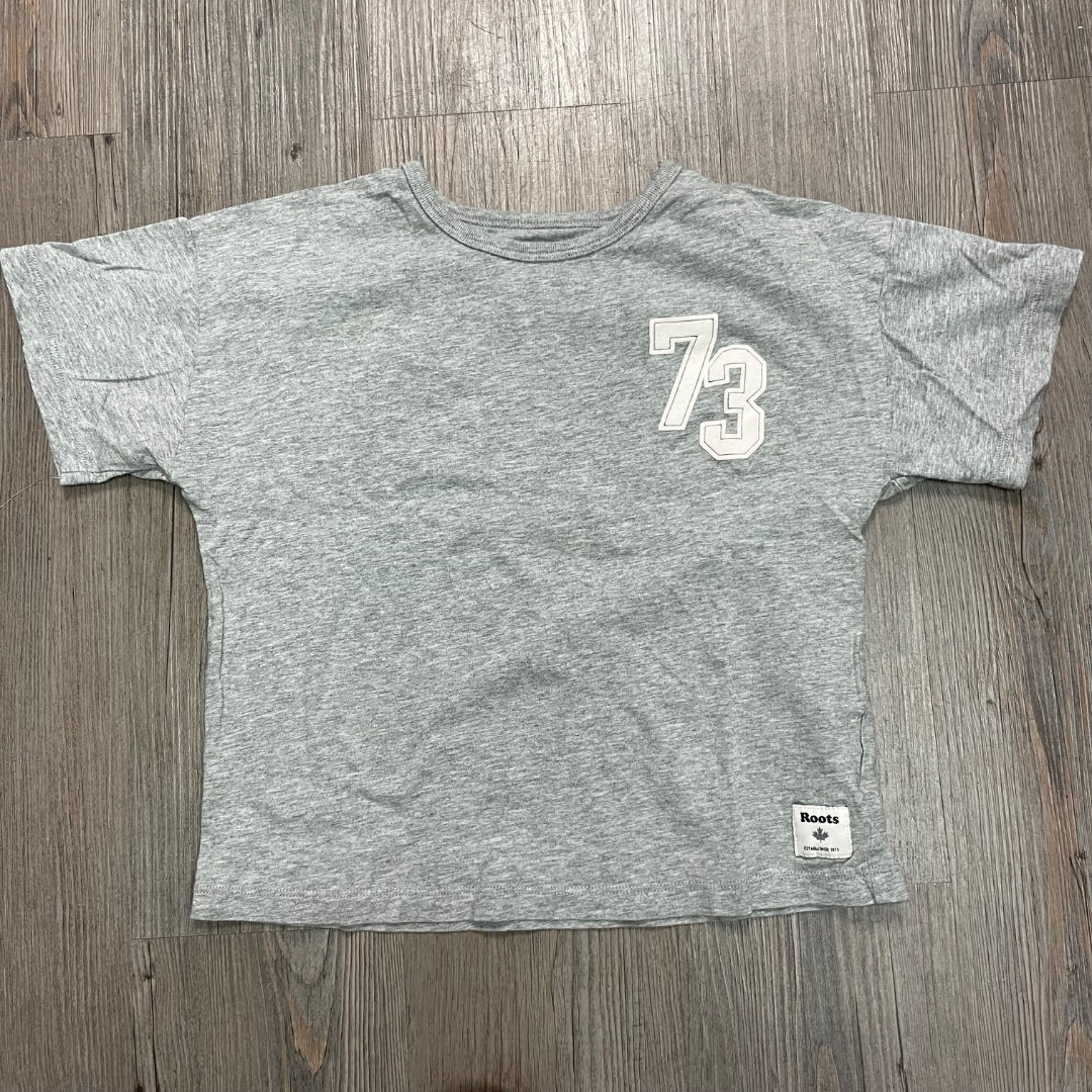 Grey Roots Cropped Tee, 7-8Y
