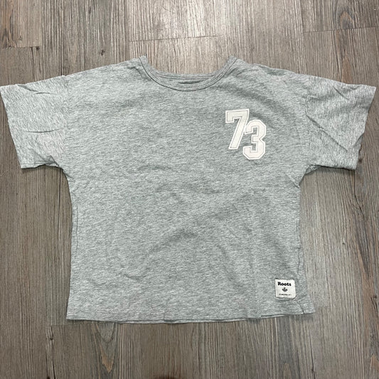 Grey Roots Cropped Tee, 7-8Y