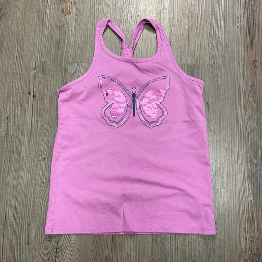 Pink Sequins Butterfly OshKosh Tank Top, 10Y