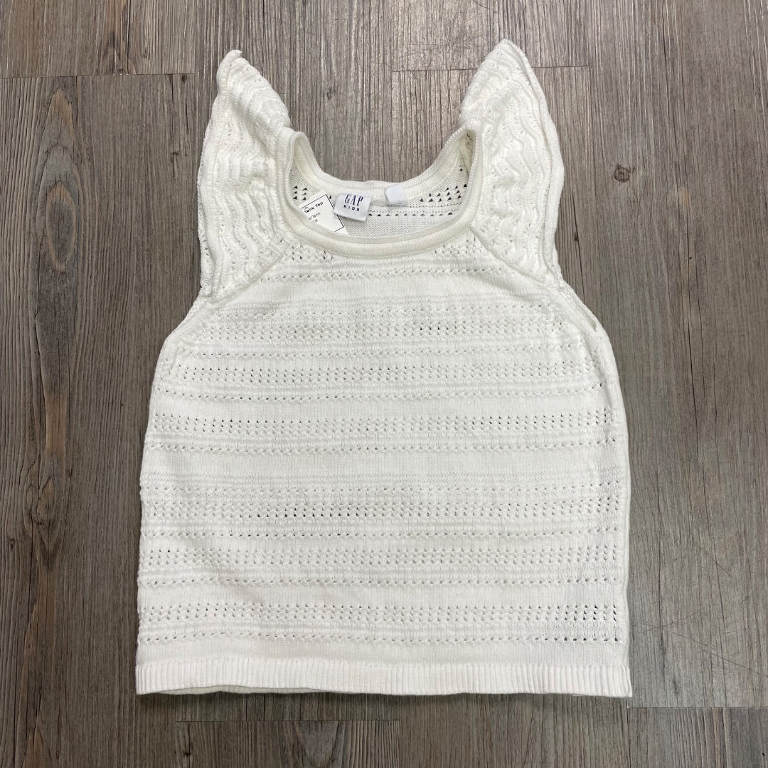 White Gap Knit Tank Top, 8Y