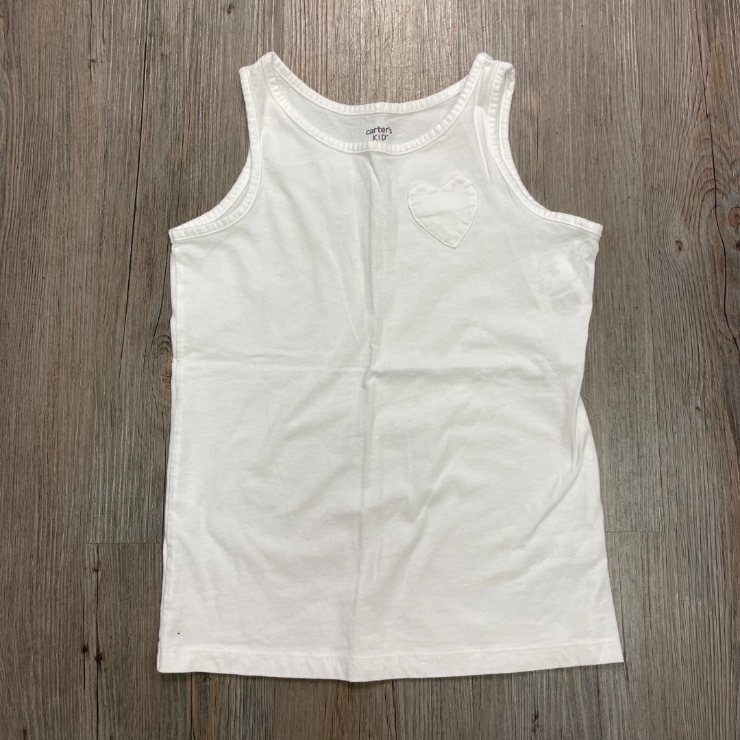 White Carters Tank Top, 10Y
