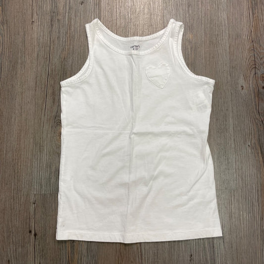 White Carters Tank Top, 10Y