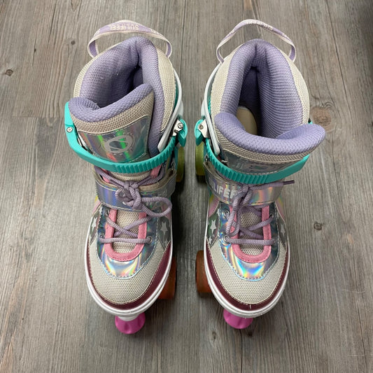 Lavender Rainbow Sulifeel Roller Skates, 3-5Y