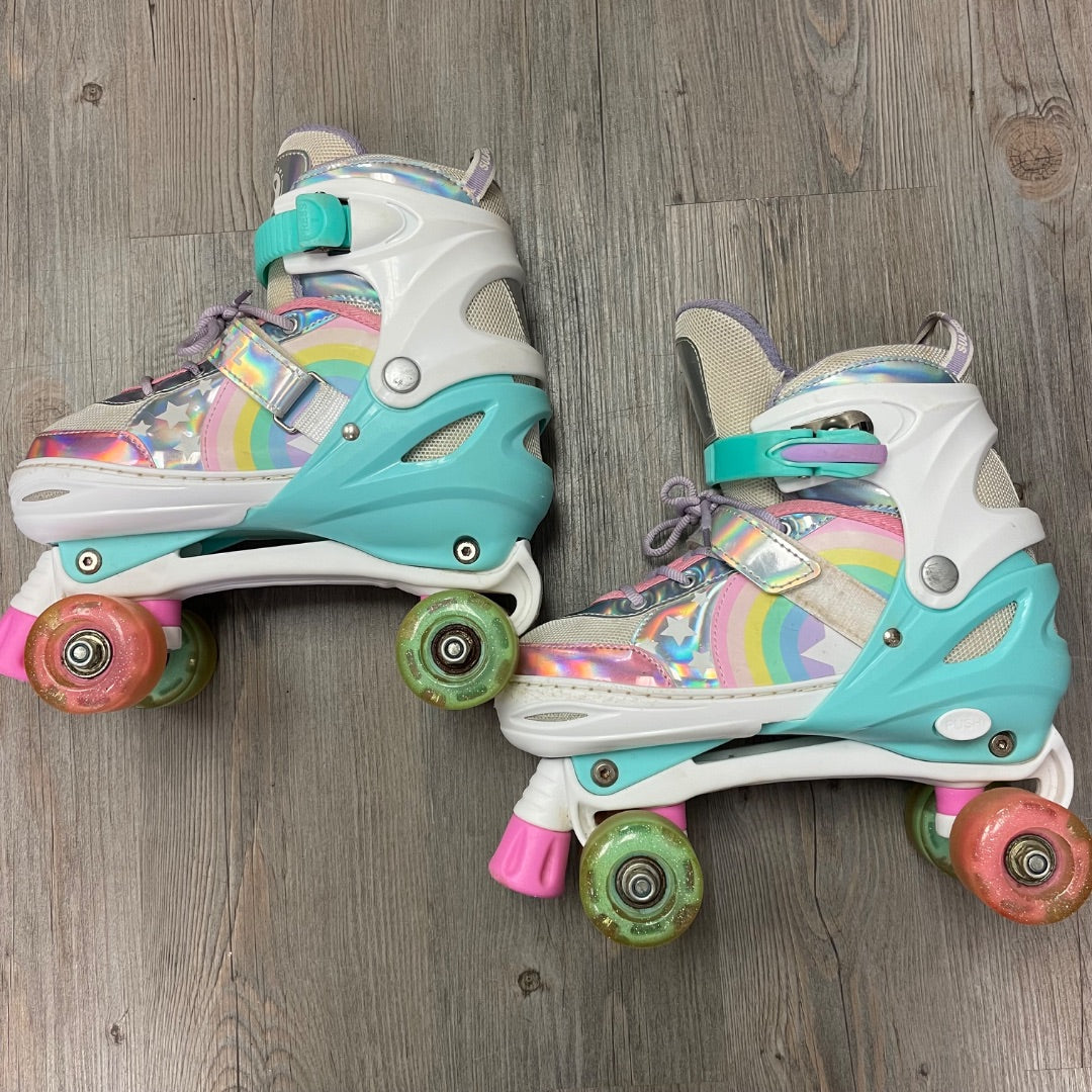 Lavender Rainbow Sulifeel Roller Skates, 3-5Y