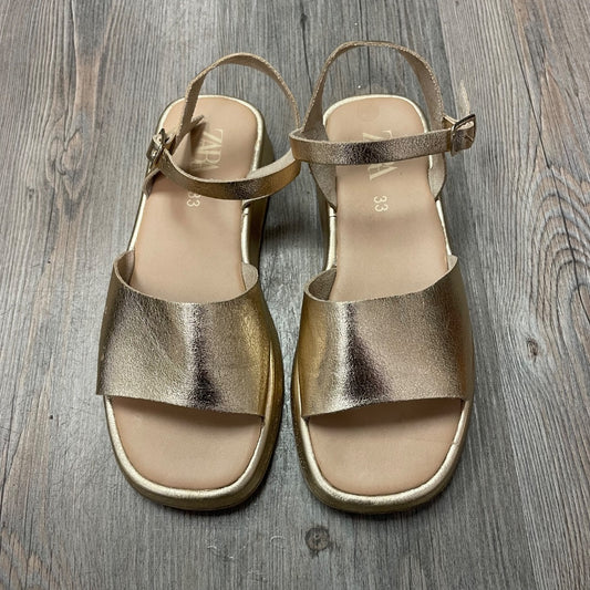 Gold Zara Sandals, 1Y