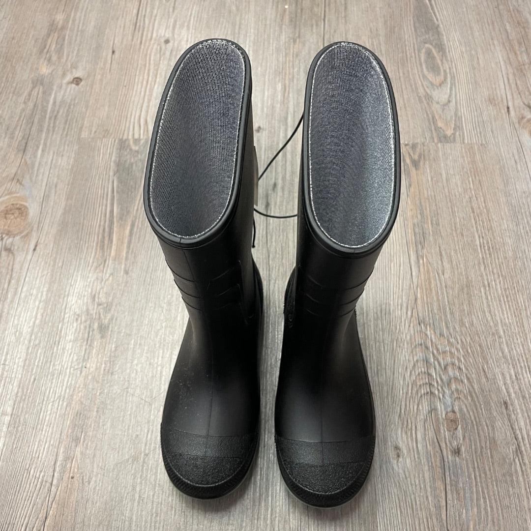 Black George New Rain Boots, 12Y
