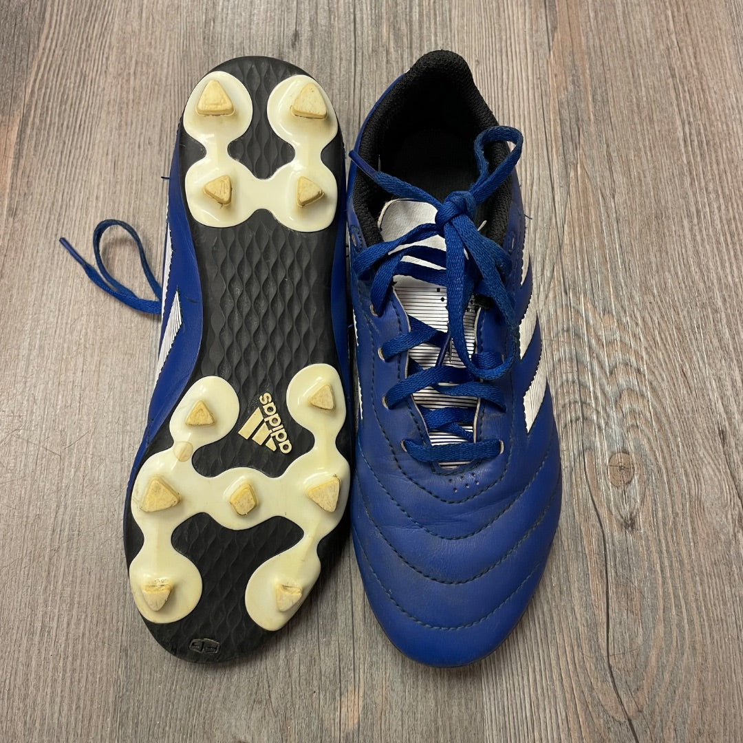 Blue Adidas Soccer Cleats, 4.5Y