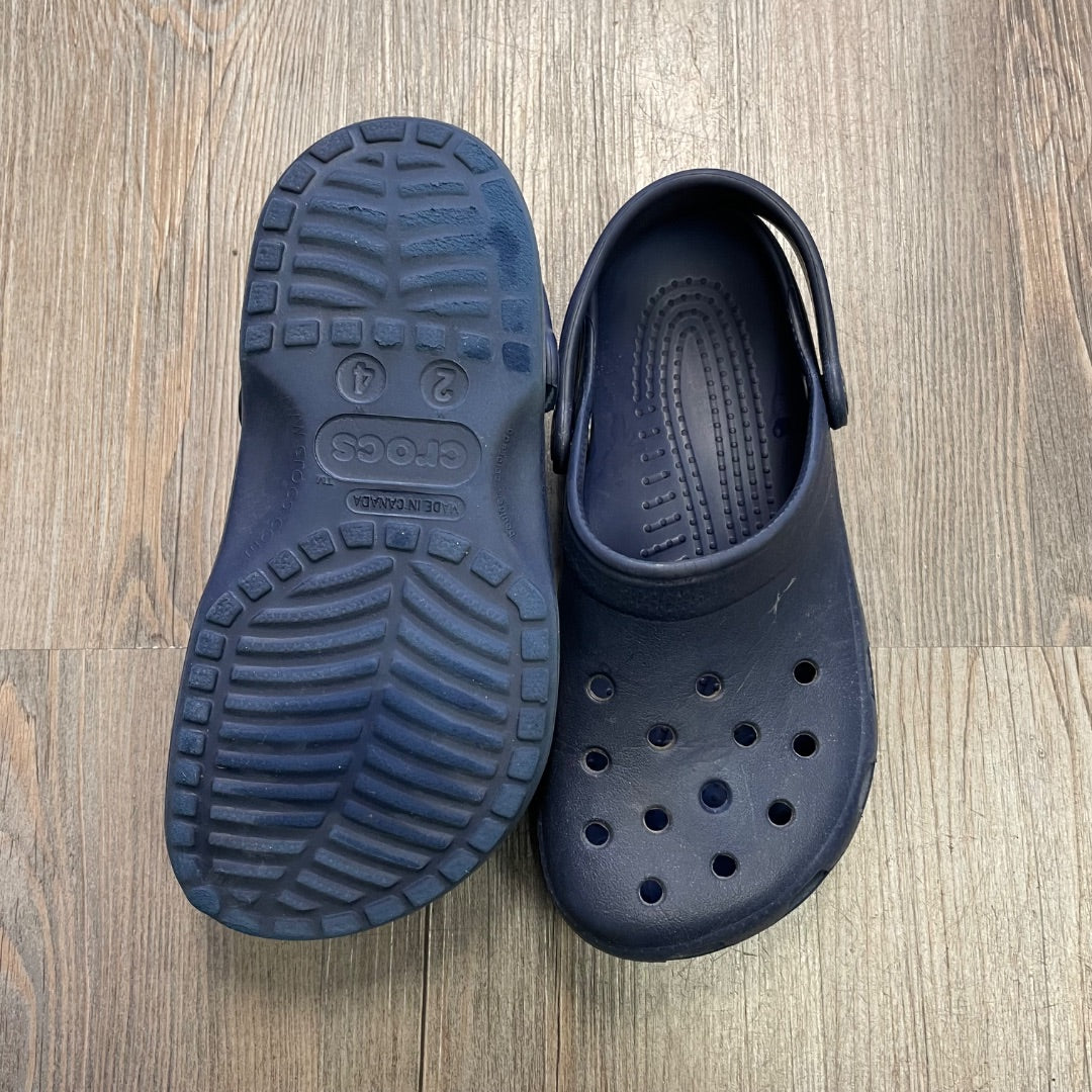 Navy Crocs Clog Sandals, 2Y