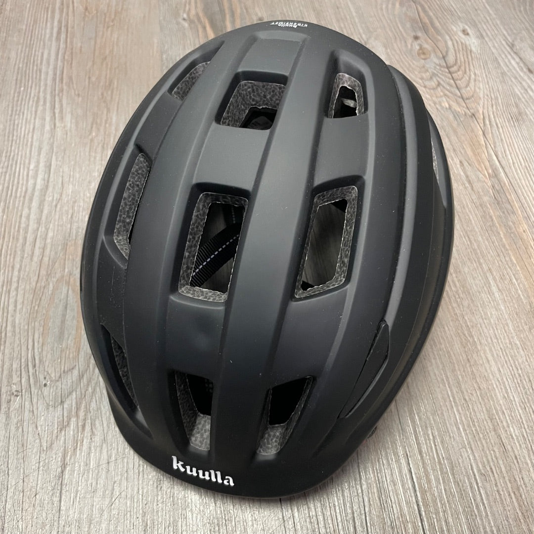 Black Kuulla Bike Helmet, 8-14Y