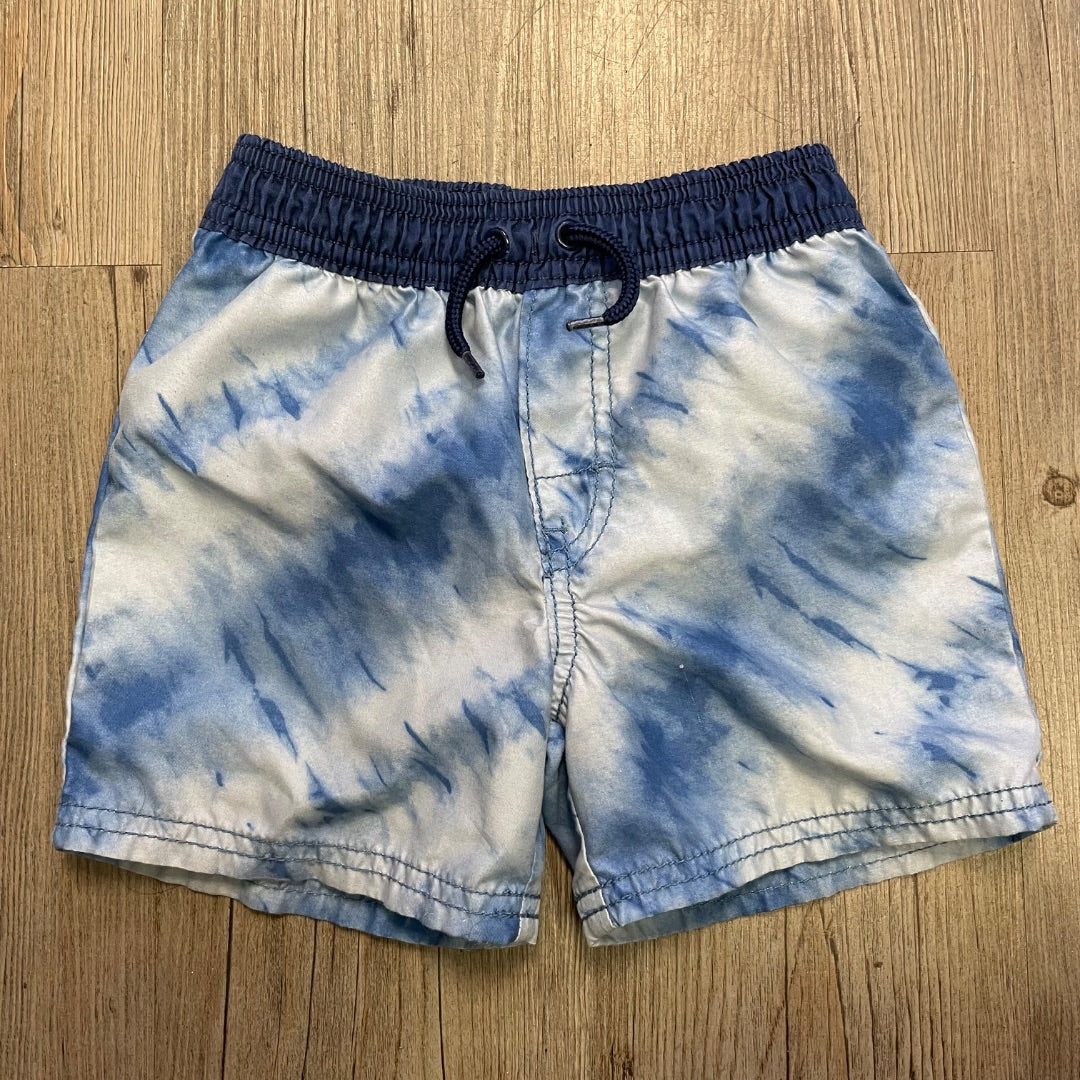 Tie Dye Blue Oshkosh Swimming Shorts, 2Y