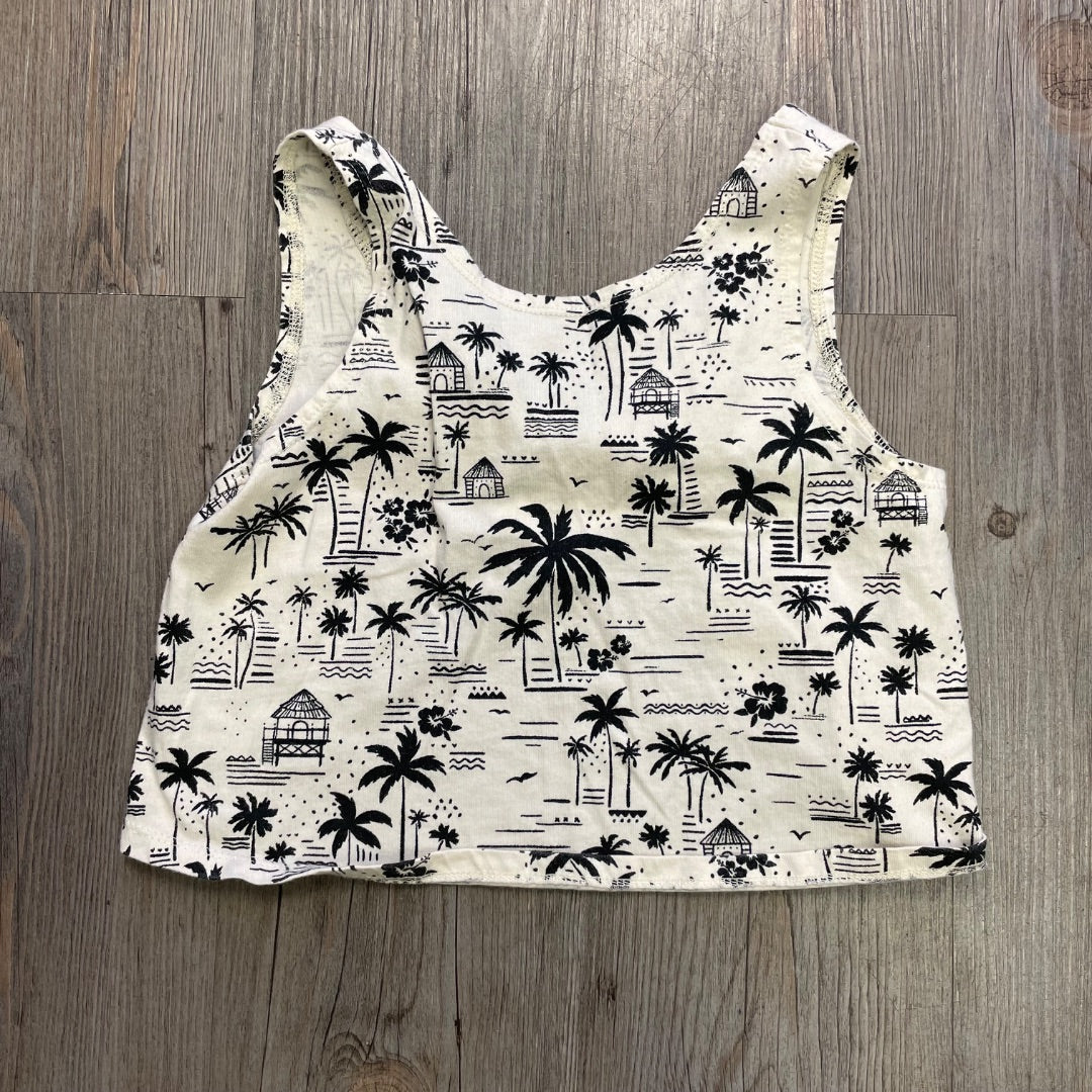 Beige Black Zara Tank Top, 7Y