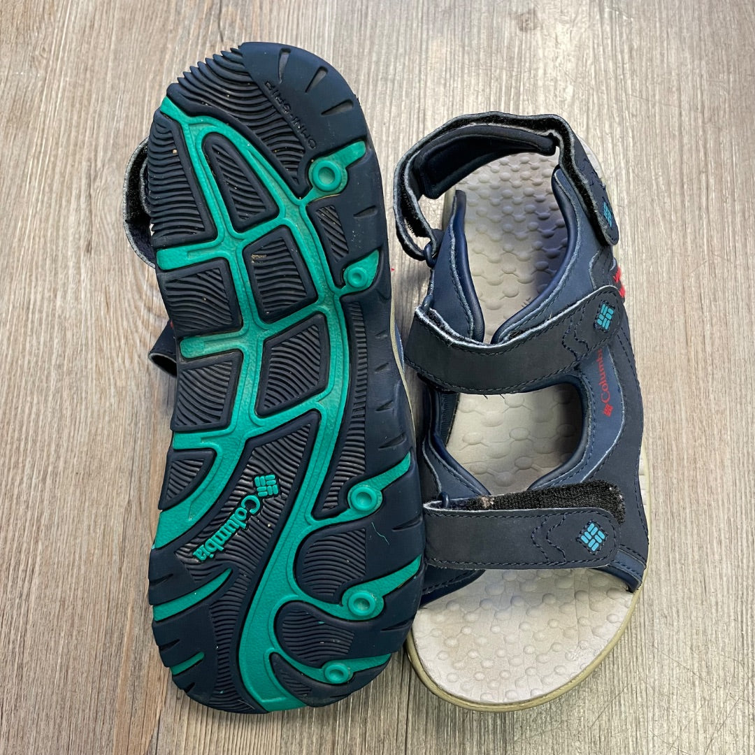 Navy Columbia Velcro Sandal, 5Y