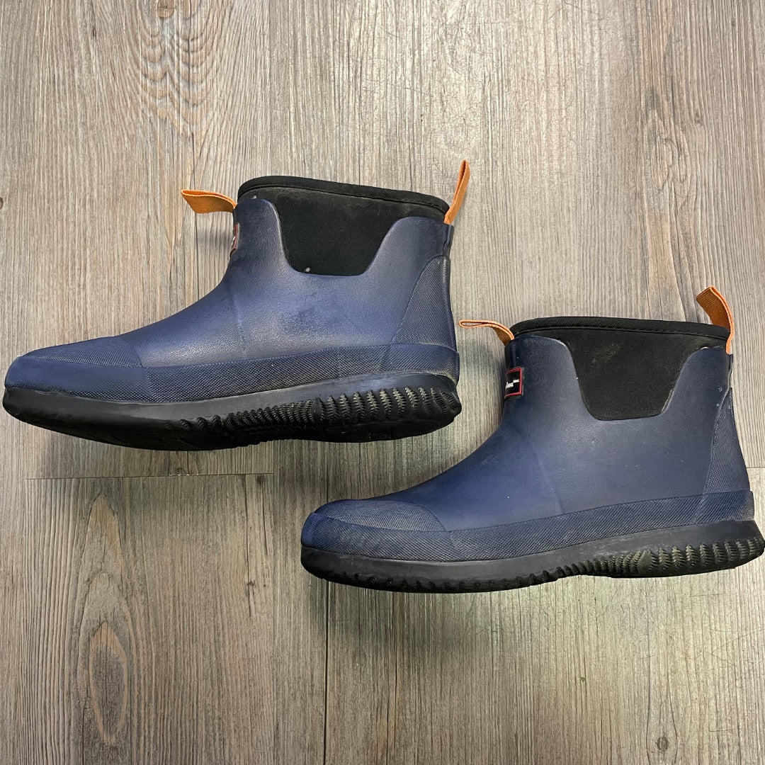 Navy Canadiana Rain Boots, 3Y
