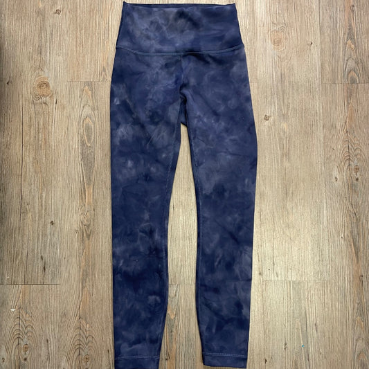Navy Lululemon Wunder Train Legging, 4 Womens