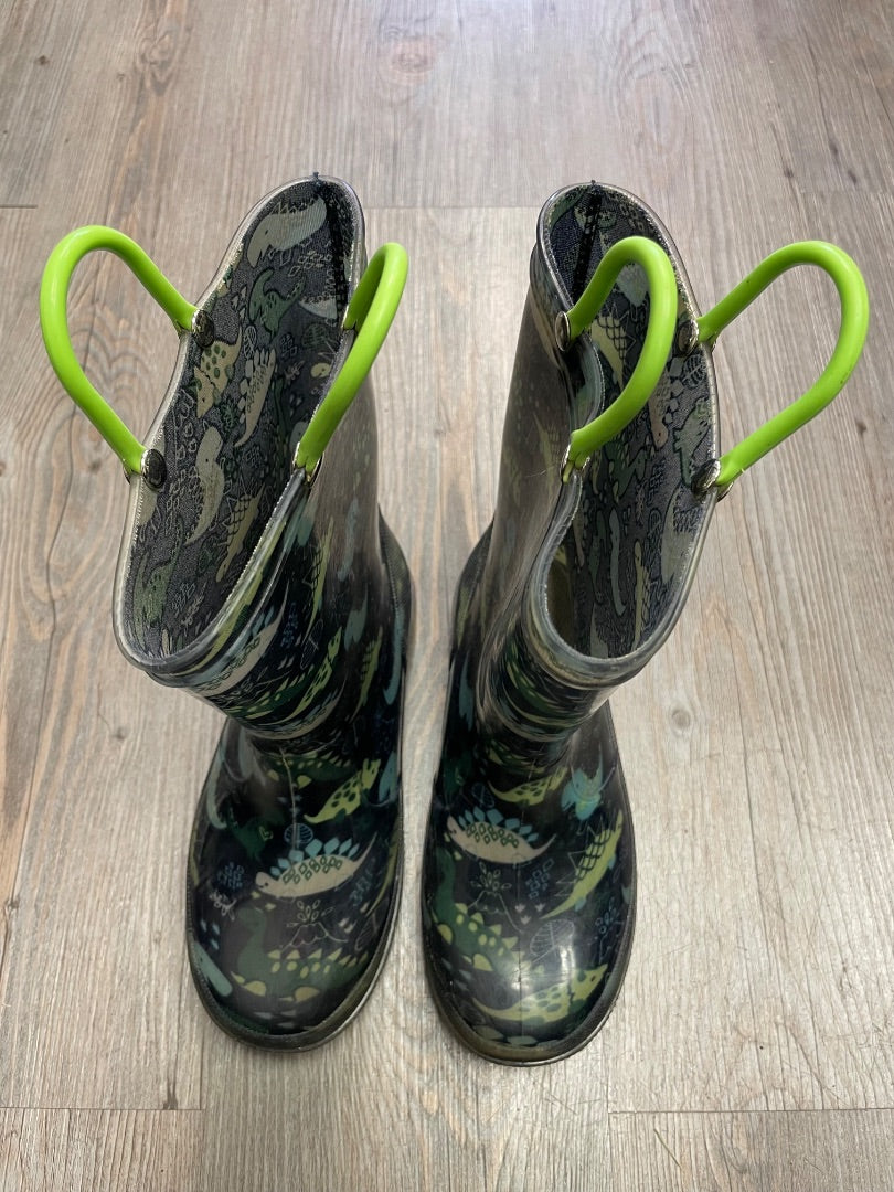 Dino Print  Lights Up Rain Boots, 1Y