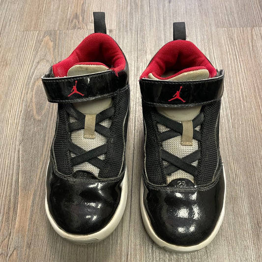 Black Jordan Velcro Shoes, 13Y