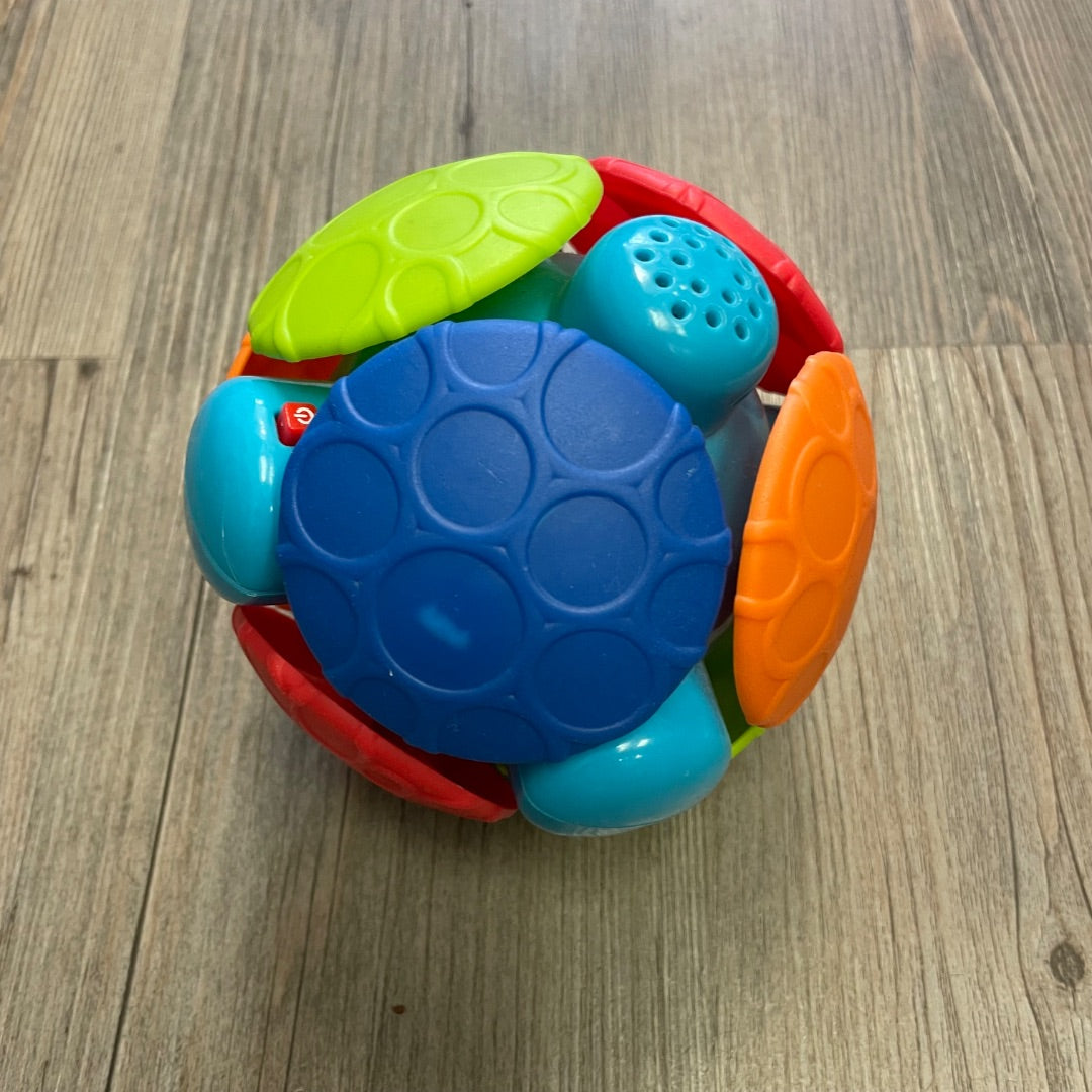 Multi Colour Bright Starts Wobble Bobble Activity Ball, Pre-owned